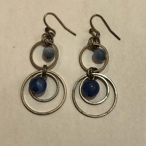 Blue Two-Tone Earrings